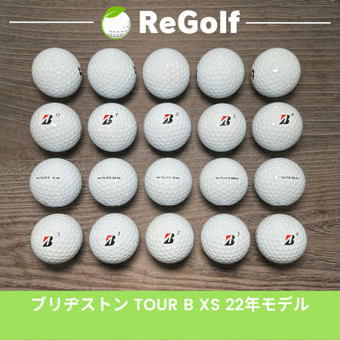 【中古】 ロストボール ブリヂストン ツアーB TOUR B XS コーポレートカラー 2022年モデル 20球 Bランク ゴルフボール リゴルフ